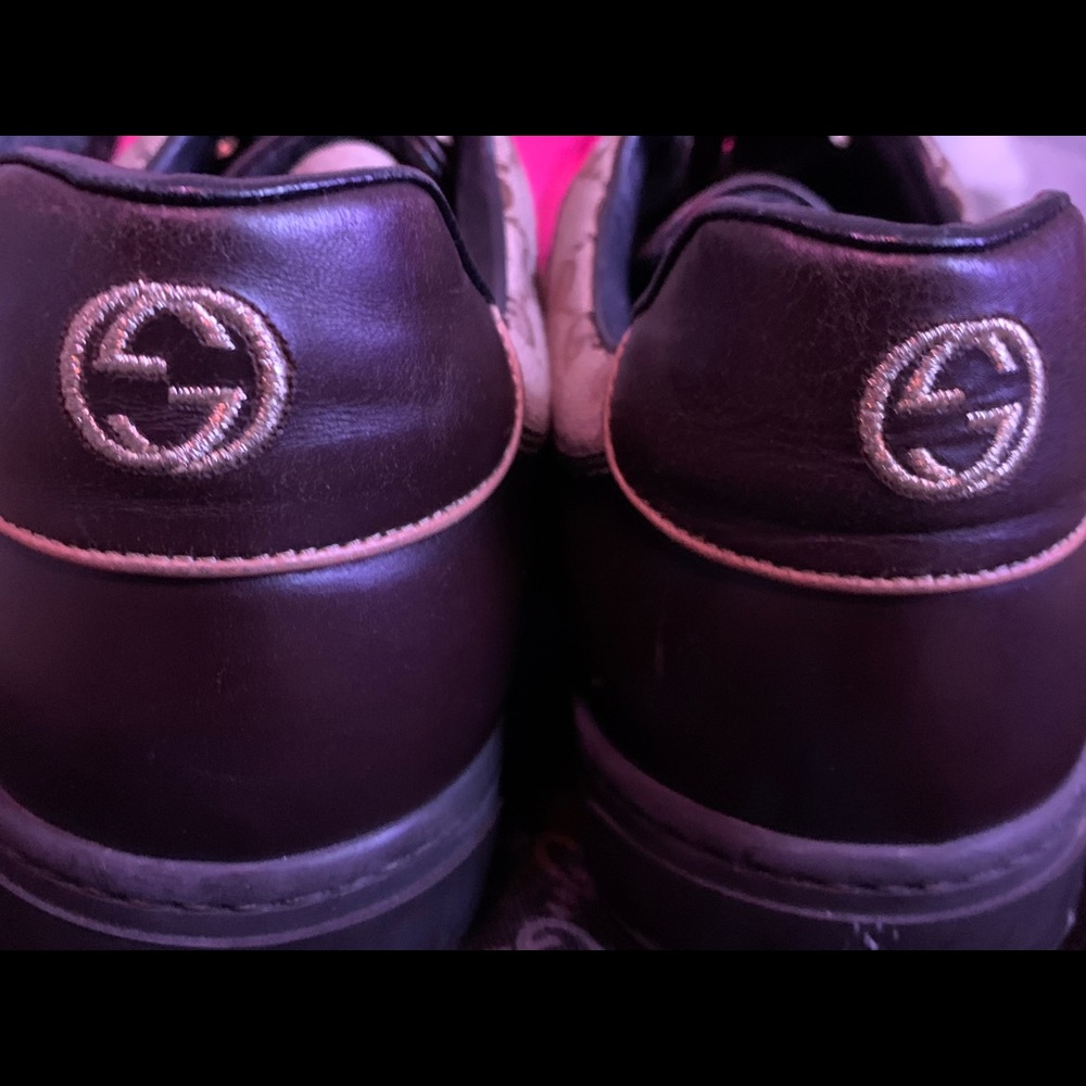 GUCCI FLORENCE MONOGRAM GG SIZE 12 SNEAKERS NEW - Picture 8 of 13